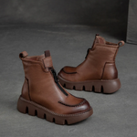 Roman Vintage Zipper Leather Boots