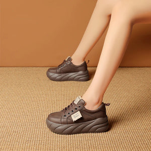 Pure leather soft sole casual shoes